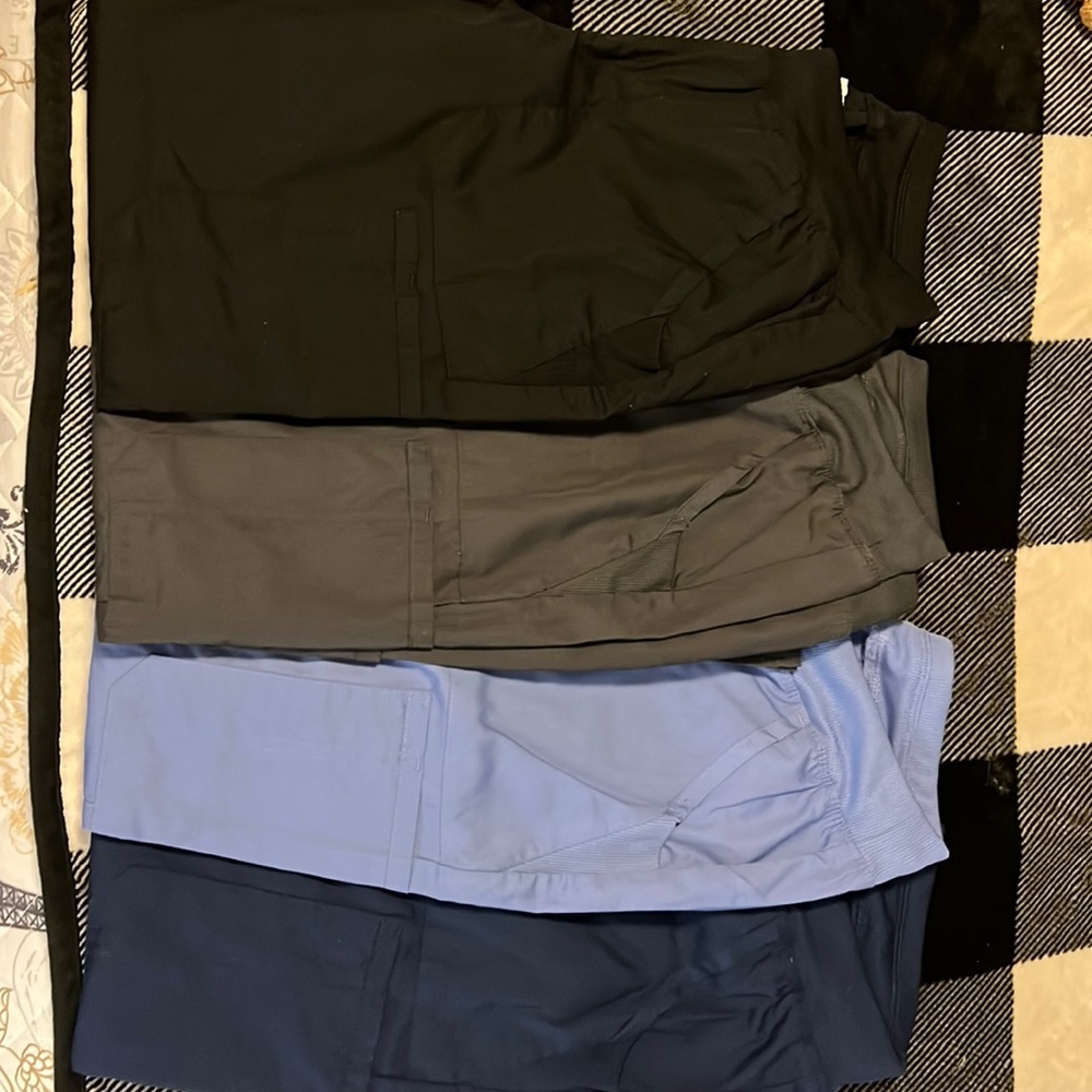 Cherokee Workwear Scrub Pants Petite Small Black, Navy, Pewter, and Ciel